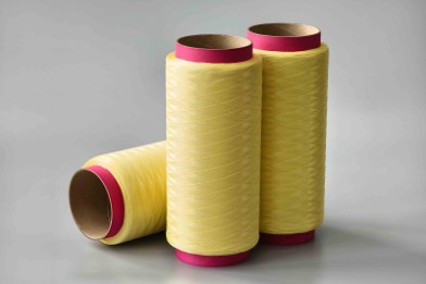 Twisted plied para-aramid rip cord bobbins for optical cable sheath opening